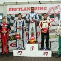 ADAC Kart Masters Kerpen Siegerehrung KF2 Rennen 1