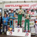 ADAC Kart Masters Kerpen Siegerehrung KF3 Rennen 1