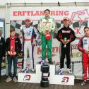 ADAC Kart Masters Kerpen Siegerehrung KZ2 Rennen 2