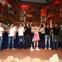 Die Sieger des ADAC Rallye Masters: Auer, Hirsch, Mohe, Schumann, Lade, Schwedt, Wichura, Kaspar (v.l.)