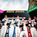 Das Podium nach dem Samstagsrennen auf dem Hockenheimring