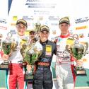 ADAC Formel 4, Nürburgring, Siegerehrung, Prema Powerteam, Juri Vips, Van Amersfoort Racing, Joey Mawson, Neuhauser Racing, Nicklas Nielsen