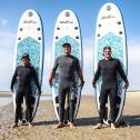 Maximilian Götz, Windsurf-Weltmeister Philip Köster und Albert Costa Balboa