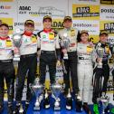 ADAC GT Masters, Oschersleben, Podest, AMG - Team Zakspeed, Luca Ludwig, Sebastian Asch, Montaplast by Land-Motorsport, Connor de Phillippi, Christopher Mies, Montaplast by Land-Motorsport, Peter Hoevenaars, Marc Basseng