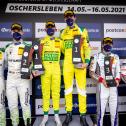 Podium Rennen 1, Oschersleben (Podium Rennen 1, Oschersleben (v.l.): Mirko Bortolotti / Albert Costa Balboa, Maximilan Buhk / Raffaele Marciello, Ricardo Feller / Christopher Miesv.l.): Mirko Birtolotti / Albert Costa Balboa, Maximilan Buhk / Raffaele Mar