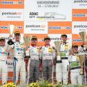 ADAC GT Masters, Sachsenring, Montaplast by Land-Motorsport, Mies, De Phillippi, Mercedes-AMG Team ZAKSPEED, Buurman, Sylvest, Mercedes-AMG Team HTP Motorsport, Dontje, Kirchhöfer, Podium