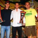 ADAC GT Masters, Meisterfeier, Sheldon van der Linde, Mikkel Jensen, Indy Dontje (v.l.n.r.)