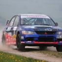 Stark in Hessen: Der Sachse Peter Corazza im Mitsubishi Lancer Evo 9