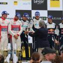 ADAC Rallye Deutschland, Siegerehrung, Anders Jäger, Andreas Mikkelsen, Citroen Total Abu Dhabi WRT, Martin Järveoja, Ott Tänak, Julien Ingrassia, Sébastien Ogier, M-Sport World Rally Team, Hermann Tomczyk, ADAC Sportpräsident