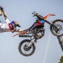 One Hand Seatgrab Luc Ackermann bei den Red Bull X-Fighters in München, Free image for editorial usage only: Photo by Andreas Langreiter, FOR EDITORIAL USE ONLY. NOT FOR SALE, FOR MARKETING OR ADVERTISING CAMPAIGNS.