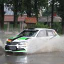 Sieger bei den Wasserspielen in Stemwede: Fabian Kreim im Skoda Fabia R5