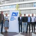Hermann Tomczyk, Isolde Holderied, Timo Bernhard, Marijan Griebel, Rupert Mayer, René Rast, Wolfgang Dürheimer (v.l.)
