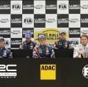 ADAC Rallye Deutschland, Pressekonferenz, Dani Sordo, Marc Marti, Thierry Neuville,  Nicolas Gilsoul, Hyundai Motorsport, Andreas Mikkelsen, Ola Floene, Volkswagen Motorsport 