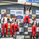 ADAC Rallye Deutschland, Toyota Gazoo Racing WRT, Sebastian Marschall, Kris Meeke, Martin Järveoja, Ott Tänak, Miikka Anttila, Jari-Matti Latvala, Podium