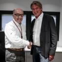 ADAC Sportpräsident Hermann Tomczyk und Carmelo Ezpeleta, CEO von DORNA Sports