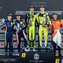 Das Podium der Junior-Wertung nach Rennen 1 am Samstag, Oschersleben