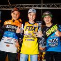 ADAC MX Masters, Bielstein, Tobias Caprani ( Dänemark / KTM / Kosak Racing Team ), Maximilian Werner ( Deutschland / Suzuki / Team Motorrad Waldmann ) und Sacha Coenen ( Belgien / Yamaha / Grizzly Yamaha Junior Team INDG )