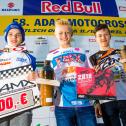 ADAC MX Junior Cup, Fürstlich Drehna, Raivo Dankers ( KTM / Niederlande ), Mikkel Haarup ( KTM / Dänemark ) und Jeremy Sydow ( KTM / Deutschland )