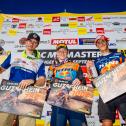 ADAC MX Masters 2019 , ADAC MX Masters Holzgerlingen, Tagessiegerehrung beim ADAC MX Youngster Cup v.l.n.r.: Michael Sandner ( Österreich / KTM / Hitachi KTM fuelled by Milwaukee ), Rene Hofer ( Österreich / KTM / KTM Junior Racing ) und Lion Florian ( De