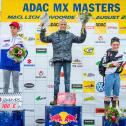 ADAC MX Masters, Lichtenvoorde, Siegerehrung, Petr Polak (KTM / Tschechien), Rick Elzinga (KTM / Niederlande), Rasmus Pedersen (KTM / Dänemark)