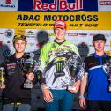 ADAC MX Youngster Cup, Tensfeld, Brian Hsu (Suzuki / Deutschland), Arminas Jasikonis (Kawasaki / Litauen) Nichlas Bjerregaard (Yamaha / Dänemark)