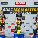 Tageswertung beim ADAC MX Youngster Cup v.l.n.r. Jörgen-Matthias Talviku ( Estland / KTM / MX-Handel Racing ), Mike Gwerder ( Schweiz / KTM / WZ-Racing ) und Guillem Farres ( Spanien / KTM / Raths Motorsports )