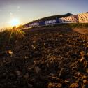 Strecke im Sonnenuntergang