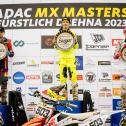 Tageswertung beim ADAC MX Junior Cup 85ccm v.l.n.r.: Dean Gregoire ( Niederlande / KTM / VOSS KTM Racing ), Jarne Bervoets ( Belgien / KTM / Bervoets Racing Team ) und Travis Leok ( Estland / Husqvarna / MX-Handel Racing )