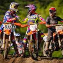 Adam Sterry ( Großbritannien / KTM / KTM Sarholz Racing Team ), Henry Jacobi ( Deutschland / KTM / KTM Sarholz Racing Team ) und Tom Koch ( Deutschland / KTM / Kosak Racing Team ) beim ADAC MX Masters