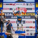 Tageswertung beim ADAC MX Junior Cup 125 v.l.n.r.: Vitezslav Marek ( Tschechien / KTM / Carmen KTM Racing Team ), Mads Fredsoe ( Dänemark / KTM / STURM STC Racing ) und Nicolai Skovbjerg ( Dänemark / Yamaha / Yamaha Scandinavia / wozniak Racing ) 