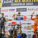 Gesamtwertung der ADAC MX Junior Cup v.l.n.r.: Oliver Agathon Hald ( Dänemark / Husqvarna ), Dani Heitink ( Niederlande / Husqvarna / DH-MX ) und Michal Psiuk ( Polen / KTM / Mefo Sport Racing Team )