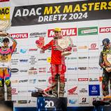 Tageswertung beim ADAC MX Junior Cup 125 v.l.n.r.: Dean Gregoire ( Niederlande / KTM / Schmicker Racing ), Maximilian Ernecker ( Österreich / GasGas / F4E GASGAS Junior Racing ) und Aron Katona ( Ungarn / KTM / HTS Team )