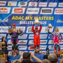 Tageswertung der DMX Damen in Bielstein v.l.n.r.: Malou Jakobsen ( Dänemark / KTM / KL RACING TEAM / KTM SCANDINAVIA ), Larissa Papenmeier ( Deutschland / Honda / SYE RACING TEAM 423 ) und Alexandra Massury ( Deutschland / KTM / RCK RACING TEAM )