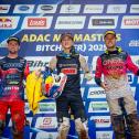 Das ADAC MX Masters-Podium in Bitche (v.l.): Nagl, Everts, Tixier