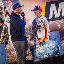 Jahressiegerehrung, Bridgestone Rookie of the Year mit Moderator Dustin Puschmann, ADAC Crew und Moritz Ernecker ( Österreich / KTM / KTM SARHOLZ RACING TEAM ) beim ADAC MX Junior Cup 125