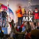 Jahressiegerehrung beim ADAC MX Masters mit Maximilian Nagl ( Deutschland / Triumph / DÖRR MOTORSPORT TRIUMPH RACING POWERED BY KRETTEK ), Roan van de Moosdijk ( Niederlande / KTM / KOSAK RACING TEAM ) und Maximilian Spies ( Deutschland / KTM / BECKER RAC