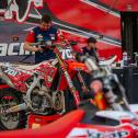 Die Maschine von Marius Adomaitis ( Litauen / Honda / KMP‐HONDA‐RACING BY DVAG ) beim ADAC MX Youngster Cup