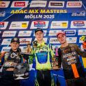 Tageswertung beim ADAC MX Youngster Cup v.l.n.r.: Maxime Grau ( Frankreich / KTM / WZ‐RACING KTM ), Mads Fredsoe Sorensen ( Dänemark / Husqvarna / CAT MOTO BAUERSCHMIDT HUSQVARNA ) und Bradley Mesters ( Niederlande / KTM / KOSAK RACING TEAM )