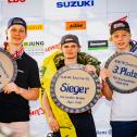 ADAC MX Masters, Fürstlich Drehna, Junior Cup Siegerehrung, Filip Olsson, Ravio Dankers, Raf Meuwissen