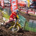 Bas Vaessen ( Suzuki / Niederlande ) auf seiner Maschine im ADAC MX Youngster Cup