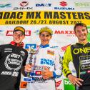 ADAC MX Masters, Gaildorf, ADAC MX Youngster Cup, Siegerehrung: Tom Koch ( Deutschland / KTM / KTM Sarholz Racing Team ), Zachary Pichon ( Frankreich / Suzuki / Team Suzuki World MX2 ) und Adrien Malaval ( Frankreich / Husqvarna / TEAM DIGA-PROCROSS )