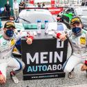 Ricardo Feller und Christopher Mies sind die bestplatzierten Audi-Fahrer (v. l.)