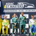 Das Podium des ADAC GT Masters auf dem Nürburgring am Sonntag