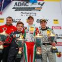 ADAC Formel 4, Nürburgring, Lando Norris, kfzteile24 Mücke Motorsport, Ralf Aron, Prema Powerteam, Marvin Dienst, HTP Junior Team