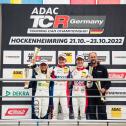 Das Sonntagspodium der ADAC TCR Germany auf dem Hockenheimring