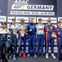 Das Podium der ADAC GT4 Germany am Sonntag