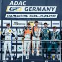Das Samstagspodium der ADAC GT4 Germany auf dem Sachsenring