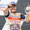 Der Spanier Marc Marquez holte beim LIQUI MOLY Motorrad Grand Prix Deutschland seinen ersten Sieg seit der Verletzungspause