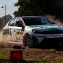Die DTM-Fahrer traten im vollelektrischen Opel Corsa Rally Electric gegeneinander an