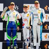 Junior-Podium Rennen 2: Joel Sturm, Thierry Vermeulen und Kim-Luis Schramm